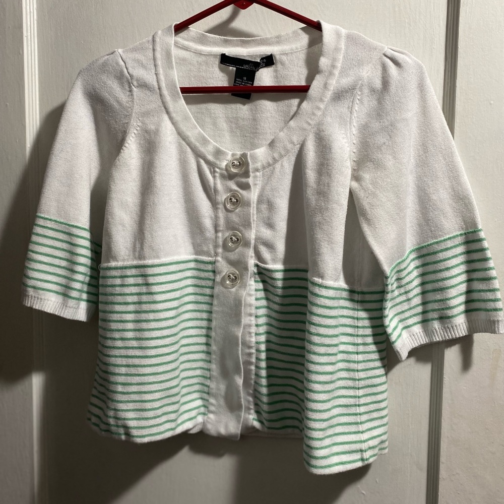 Willi Smith Quarter Sleeve Cardigan